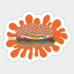 Burger with Ed Sauce Sticker